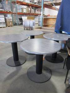 lot 589 image: S.M. FRANCE  ROUND CAFE TABLES