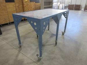 lot 599 image: PULP FICTION STYLE MONEYDRUG COUNTING TABLE