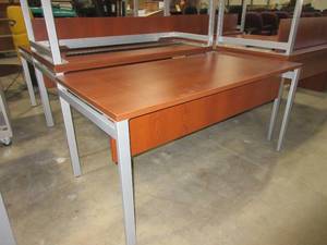 lot 605 image: OFFICE WORK TABLES