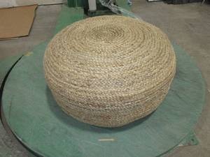 lot 615 image: WICKER POOF