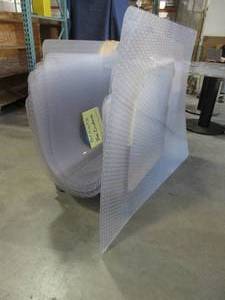 lot 596 image: BRAND NEW, HARD  PLASTIC, OFFICE CHAIR FLOOR MATS