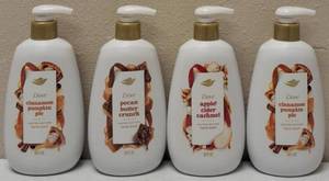 lot 14 image: Dove  (4) 12 FL OZ Bottles  Limited Edition Hand Wash Scents