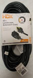 lot 16 image: HDX   New Landscape Extension Cord - 55 ft