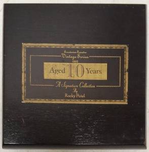 lot 31 image: Ecuadorian Sumatra - Vintage Series 1992 - Aged 10 Years A Signature Collection Wooden Cigar Box (Empty)By Rocky Patel