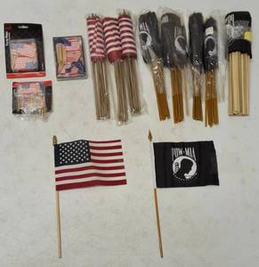 lot 35 image: Flags  American & POW MIA (View Photo)