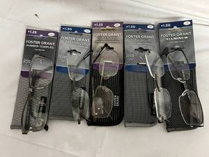 5 Pairs of Foster Grant Glasses