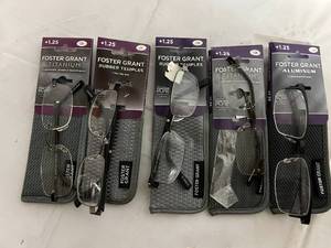 5 Pairs of Foster Grant Glasses