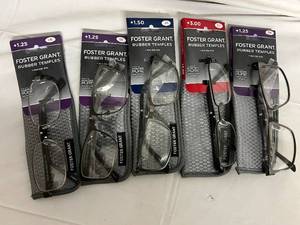 5 Pairs of Foster Grant Glasses