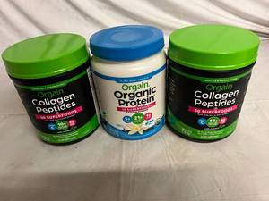 2 Containers of Peptides and 1 Protein Powder
