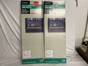 2 Everbilt Decorative Adjustable Shoe Shelf Kits