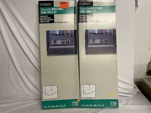 2 Everbilt Decorative Adjustable Shoe Shelf Kits