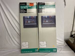 2 Everbilt Decorative Adjustable Shoe Shelf Kits
