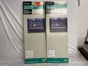 2 Everbilt Decorative Adjustable Shoe Shelf Kits