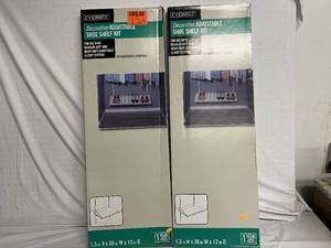 2 Everbilt Decorative Adjustable Shoe Shelf Kits