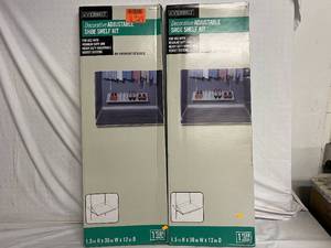 2 Everbilt Decorative Adjustable Shoe Shelf Kits