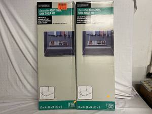2 Everbilt Decorative Adjustable Shoe Shelf Kits
