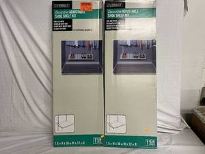 2 Everbilt Decorative Adjustable Shoe Shelf Kits