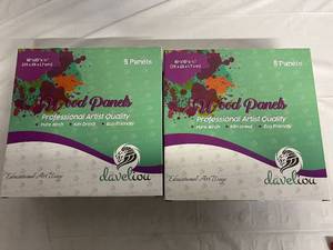 2 x 4 Packs of Daveliou Stretched Canvas - 10 x 10