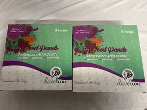 2 x 4 Packs of Daveliou Stretched Canvas - 10 x 10