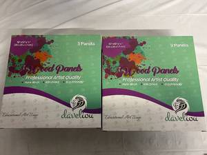 2 x 4 Packs of Daveliou Stretched Canvas - 10 x 10