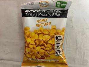 12 Bags of Smart-Snx Crispy Protein Bites - Honey Mustard