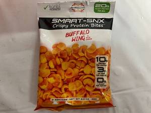 12 Bags of Smart-Snx Crispy Protein Bites - Buffalo Blue Cheese