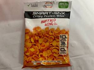 12 Bags of Smart-Snx Crispy Protein Bites - Buffalo Blue Cheese