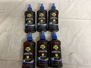 6 Bottles of Banana Boat Deep Tanning Spray Oil - 4 SPF