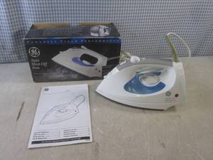 lot 204 image: (BS) GE Auto Shut-Off Iron with Ste...
