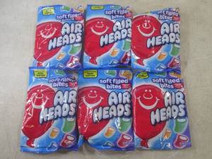 lot 290 image: (B-3) 6 Bags of Airheads Candy Best...