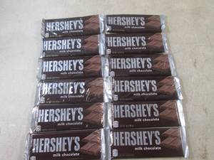 lot 296 image: (B-2) 12 Hersheys Milk Chocolate Ca...