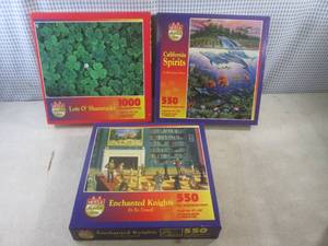 lot 85 image: (CSB) 3 New Puzzles - 1-1000pc  2-...