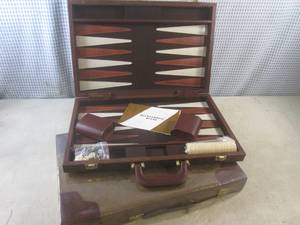 lot 97 image: (EW5) 2 New Portable Backgammon Gam...