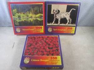 lot 104 image: (BS) 3 New Puzzles - 1-1000pc  2-5...