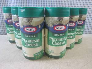 lot 163 image: (C-1) 6 Containers of Kraft Grated ...