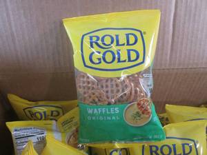 lot 184 image: (EC2) 30 Bags of Rold Gold Waffles ...