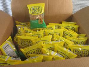 lot 185 image: (EC2) 30 Bags of Rold Gold Waffles ...