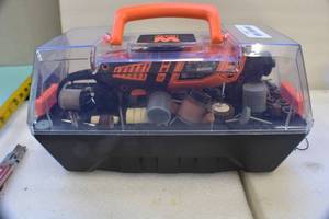 lot 25 image: WEN 23190 1.3-Amp Variable Speed Steady-Grip Rotary Tool with 190-Piece Accessory Kit, Flex Shaft, and Carrying Case