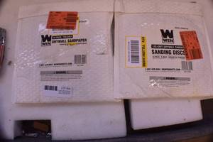 lot 26 image: Drywall Sandpaper and Sanding Disks