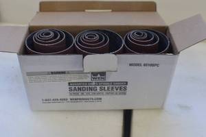 lot 41 image: WEN 6510SPC Spindle Sanding Sleeves, Assorted Grits, 18-Pack