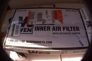 lot 65 image: WEN AF9161C 1-Micron Activated Carbon Inner Air Filter for Allergen and Odor Removal, Two Pack (for 400 CFM Air Filtration Systems)