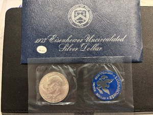 lot 13 image: 1973-S Eisenhower Silver Dollar