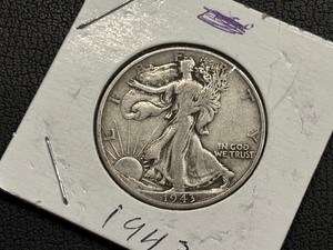 lot 17 image: 1943 Walking Liberty Half Dollar