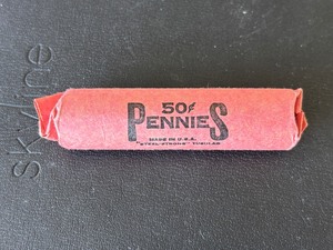 lot 51 image: Roll of Wheat Cents