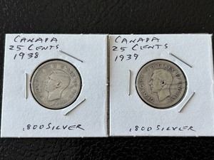 lot 32 image: Canada Silver Quarters
