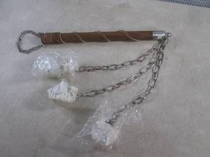 lot 6 image: (H-2) 3 Ball Medieval Flail Mace - ...