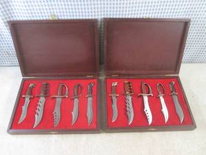 lot 144 image: (CSB) 2 - 5pc Mini Knives Sets in D...
