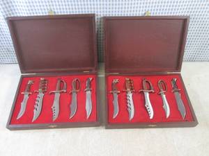 lot 145 image: (CSB) 2 - 5pc Mini Knives Sets in D...