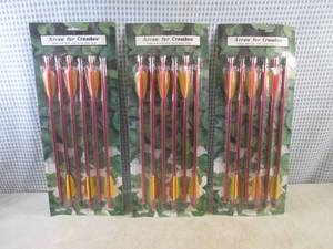 lot 155 image: (H-1) 18 Aluminum Crossbow Arrows 3...