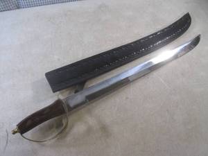 lot 163 image: 30 12 Sword With Wood and Brass I...